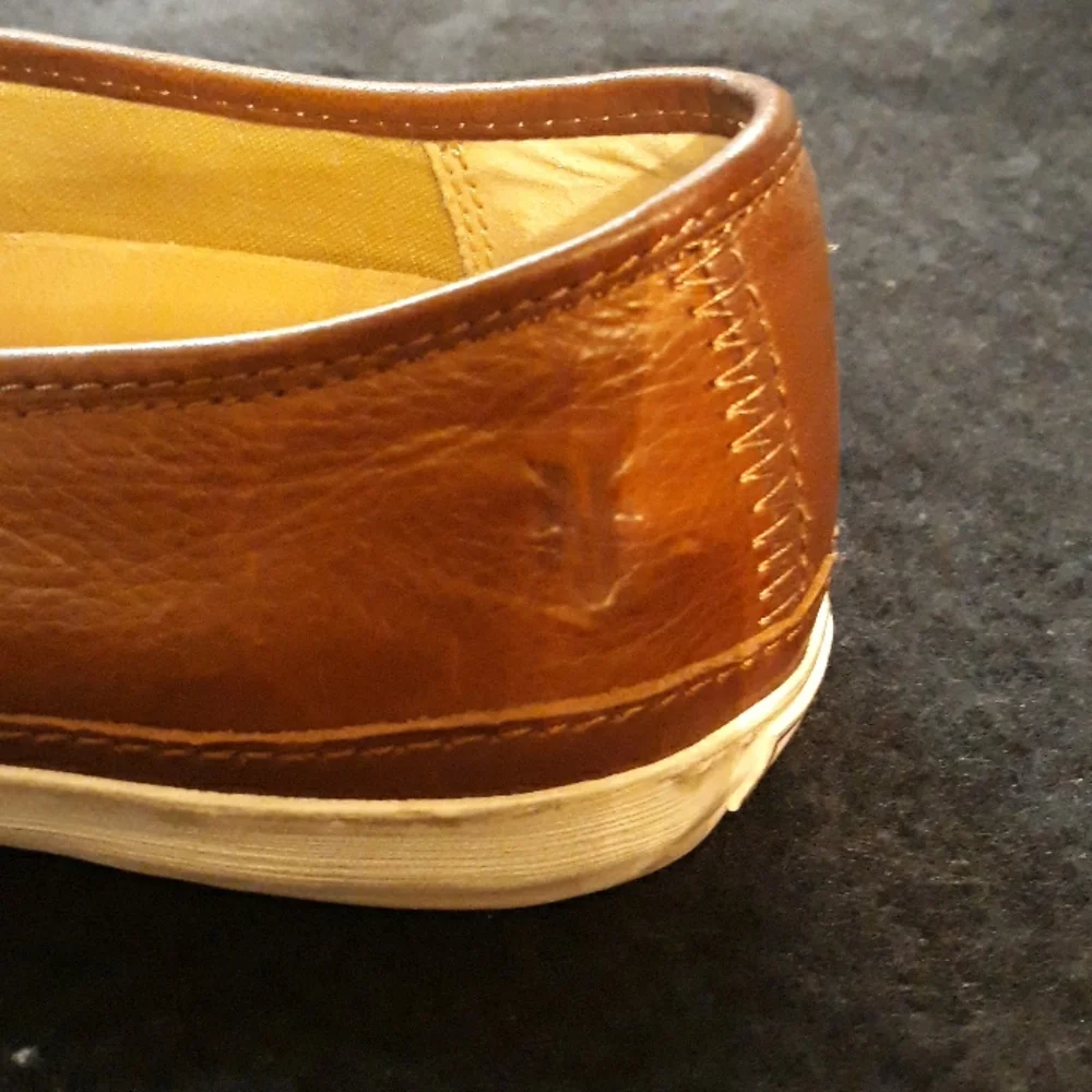 Frye Men's Brown Leather Slip-On Loafers